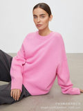 Sales Of Solid Color Round-Neck Sweater Women 2025 Burst Soft Knitted