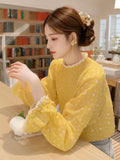 Floral Shirt Female Spring Small Wearing French Temperament Wooden Ear Tops 2025 New Beautiful