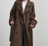 Women's Clothing Explosion Casual Loose Double Buckle Collar Temperament This