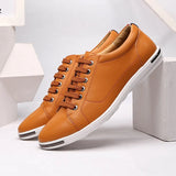 Zingj Men's Plus-Size Casual Shoes Fashion Breathable Leather Shoes Wenzhou Lace-Up Men's Shoes Shoes
