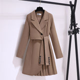 A Small Suit Dress Woman's Waist Thin Autumn French High-End Commuting Workplace Temperament Dress