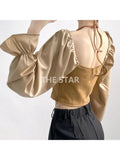 Sleeve Blouse Shirt Women 2023 Fashion Korean Style Summer Vintage Casual Shirt Elegant Ladies Tops Female