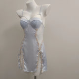 Thin Pajamas 2025 New Female Summer Pure High-End Feel Beautiful Breast Open Sexy With Chest Pads With Slinging