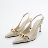 Sandals Women's Summer 2025 New Pointed Thin Heel High Heels Design Sense Of Niche Temperament Single