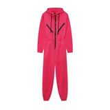 2025Ebay Hot Explosive Sports Casual Women's Hooded Jumpsuit