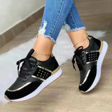 Shoes Women 2025 Spring And Autumn New Large-Size Thick-Bottomed Casual Low-Help