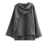 Women's Explosion Cloak Knitted Loose R-Shirt