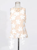 Temperament Vest 2025 Autumn And Winter New High-End Design Three-Dimensional Flowers Beautiful Sleeveless