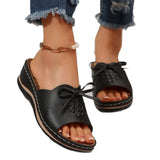 Summer New Women's Thick Bottom Slippers Large-Size With Fish Mouth Slope And Thick