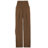 Retro Street Low Waist Wide Leg PantsOutfit