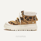Shoes Retro Yellow Boots Winter Plus Velvet Warm Height Solid Color Short Barrel Snow Boots Men And Women The Same Martin