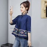 Autumn Dress New 2025 Korean Version Versatile Standing Collar Embroidery A Word Doll Shirt Female Jacket