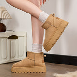 Boots Women Thicken 2025 Winter New Thick Bottom Anti-Slip Warm Cotton Boots Skins One Short