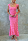 Women's New Sleeveless Shoulder Solid-Colored Shoulder Dress Dress Dress