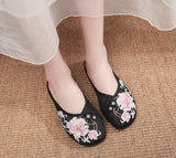 Zingj Shoes Net Net Linen Insoles Embroidered Slippers, Flat Slippers 2023 Women's Shoe