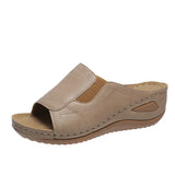 Toe Beach Slippers Women 2025 Summer Slope With Light PU Bottom Cold