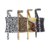 2025 New Women's Animal Print Pattern Net Tector-Smeared Tsets Half