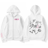 Straykids Vagrant Kids Maxident Print Zipper Hoodie KPOP