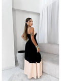 Long Fashion Sling Dress In