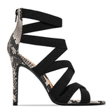 Fashion Sandals Women Feel Fine Heel Pointed Fish Mouth Cool Slippers Foot Ring Strap Roman