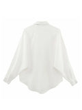 Design Shirt For Women Vintage Elegant Long Sleeve Loose Office Ladies Female Ins Street BF Style Unisex Blouses Chic