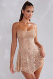 High-End Women's Hot Diamond Sexy Perspective Sling Dress Skirt Dress Dress Dress Banquet Dress