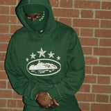 Graffiti Edig Dress Men's Clothing | 2025 Autumn And Winter Plus Thick Hooded Solid Coat Hoodie Hoodie