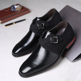 Zingj New Creative Trend Spell Color Set Foot Leather Shoes Men's Casual Fashion Plus Size Men's
