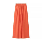 New Solid Color Sling Clothes Casual Loose Trouser