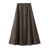 Hanging Half-Body Dress 2025 Autumn High Waist Is Thin And Covered With Meat A-Shaped Skirt Temperament Long Skirt Umbrella Skirt