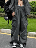 Punk Ruched Baggy Cargo Pants-Outfit