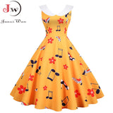 Floral Print A-Line Midi Dress Women Summer Peter pan Collar Casual Sleeveless Vintage Retro Party Dress Vestidos