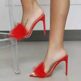 Tip And Fashion Slippers Women High And Fur Cool Slippers