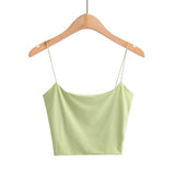 Zingj New INS Short Slim U-Collar Double Belt Suspender Tight Sexy Elastic Blouse