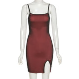 Slim-fit And Split-hip DressOutfit