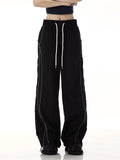 Zingj Overalls For Men And Women's Fashion Logo Straight Jazz Dance Summer Thin Speed Dry Casual Versatile