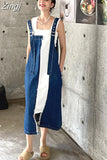 Causal Asymmetric Denim Dress Women Suspender Ladies Dresses 2023 Summer Woman Dress