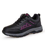Leather Waterproof Mother Casual Shoes Soft Soles Of Anti-Slip Old Shoes Women Comfortable And Lightweight Middle-Aged Walking Shoes