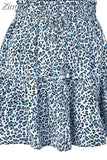 Chiffon Shorts Skirt Women Fashion Korean High Waist Floral Print A-LINE Mini Skirt