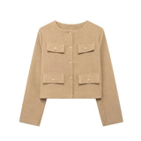 Women's Clothing Explosion Fashion Temperament Commuting Round-Neck Long-Sleeved