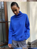 And Winter Pure Color Turtleneck Sweater Hot Selling Burst Comfortable Loose Basic Jacket Sweater