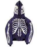 Zingj Women Skeleton Print Hoodies Long Sleeve O Neck Loose Pullovers Female Tops Retro Zip Hoodie Sweatshirt harajuk 211-0-Outfit