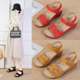 2025 Large-Size Casual Fish-Mouthed Sandals Hot Roman Breeze Sandals Women Wear Magic