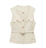 Women's Clothing INS Net Red Explosive With Belt Beads Texture