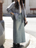 Plaid Shirt Coat Women's Spring New Design Sense Of Small Gentle Korean Temperament Shirt Loose