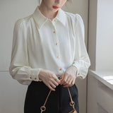 And Autumn 2025 New Fashion Leisure Long Sleeve White Shirt Female Loose Temperament Work Commuting Professional Dress