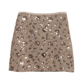 New Scaro Squint Red Skirt High Waist Thin A Word Backbage Anti-Walking Short Skirt