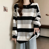 Zingj Stripe Thin Hoodie Women's 2023 New Autumn Show Thin Fat Mm Cover Belly Loose Student