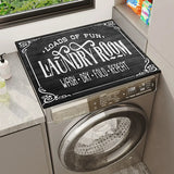 Zingj Drum Washing Machine Top Mat Anti-Skid Rubber Mat Laundry Room Water Suction Fast Dry Floor Mat Dust Protection