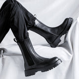 2025 New Trend Thick Bottom Male High Top High Top Big Head Round Chelsea Martens